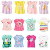 New Kids Girl T Shirt Summer Baby Cotton Tops Toddler Tees Clothes-TB00922-Veeddydropshipping